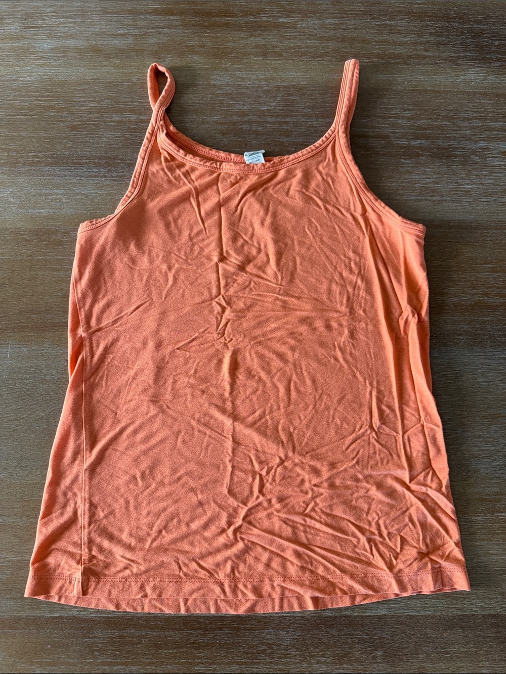 Kate Quinn orange/coral spaghetti strap tank